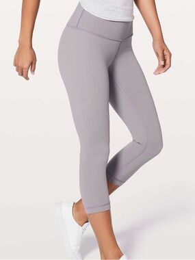 Lululemon Wunder Under Crop (Hi-Rise) *Full-On Luxtreme 21" In Dusty Dawn
